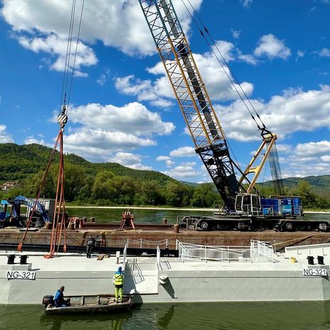 Heute wurde die neue Donaustation Nr 20 in Dürnstein eingebunden