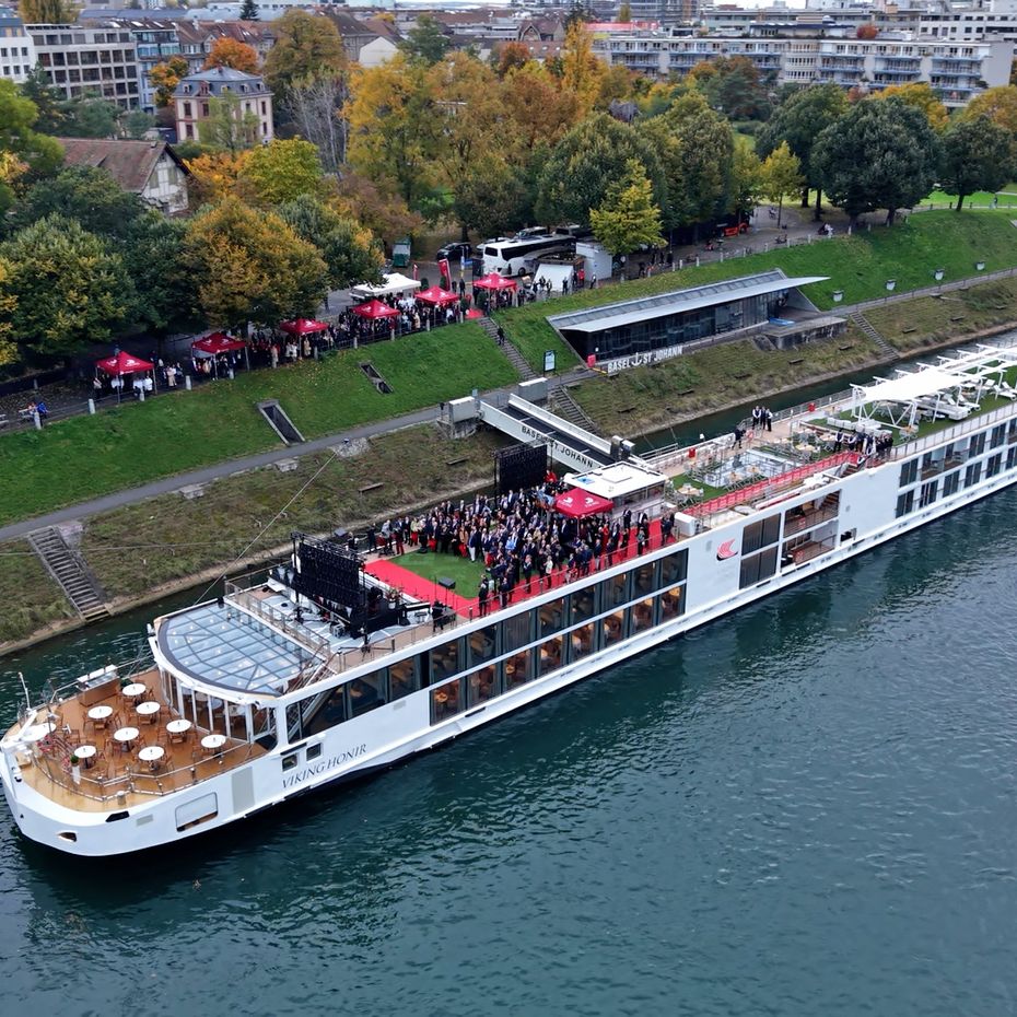 Viking tauft neun neue Flusskreuzfahrtschiffe in Basel Viking tauft neun neue Flusskreuzfahrtschiffe in Basel