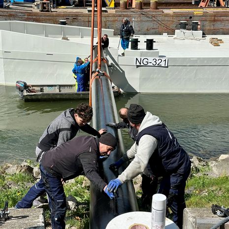 Heute wurde die neue Donaustation Nr 20 in Dürnstein eingebunden