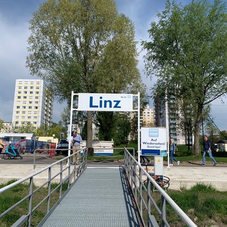 Die Donaustation 32 in Linz ist ans andere Ufer verlegt!